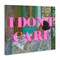 Stupell Industries I Don't Care over Classic Painting Canvas, design by Lil' Rue